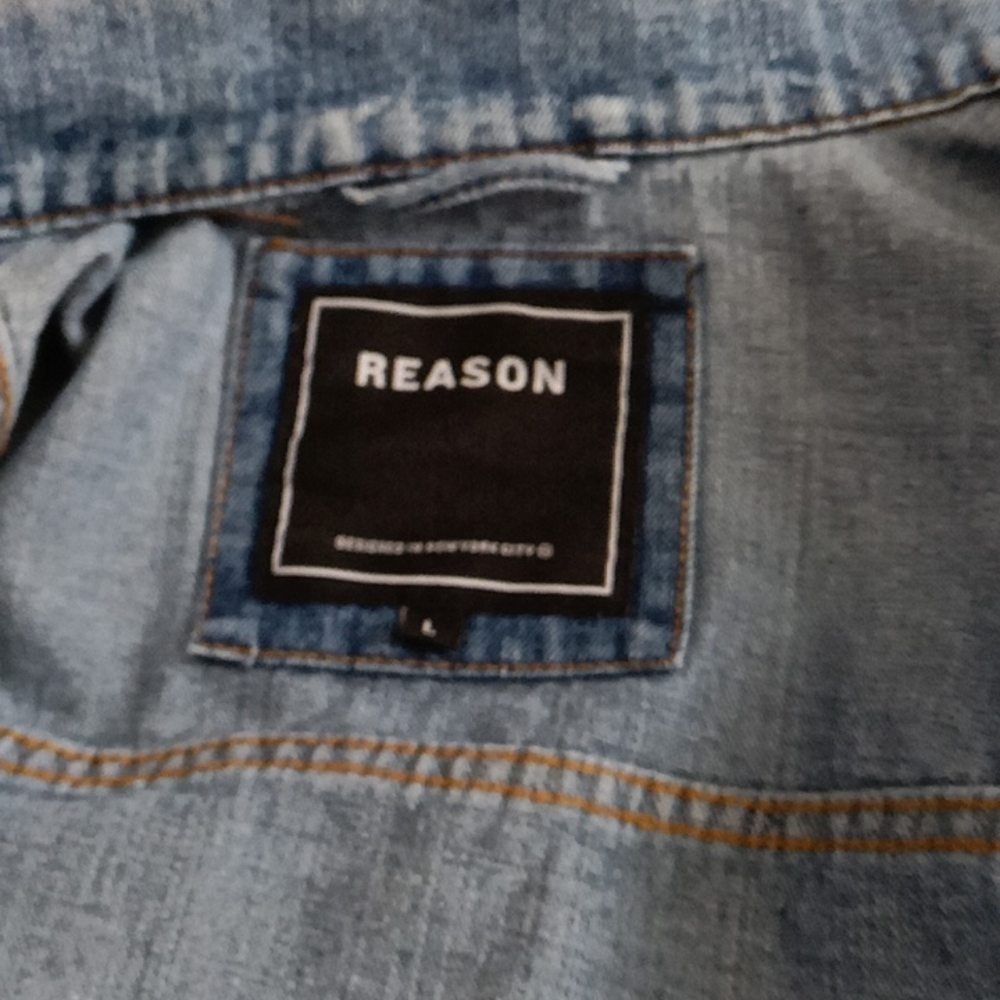Reason Distressed Denim Jacket. - image 4